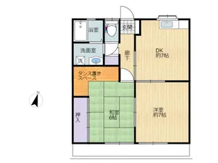 レタスハイツ【1階】の間取り