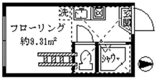 フェリスリップル(家具付き)【1階】の間取り