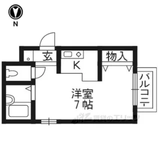 エトワールヴィル-R南楠葉【3階】の間取り