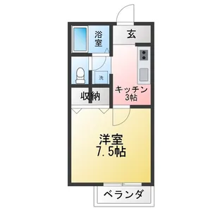 アビタシオン岩崎【2階】の間取り