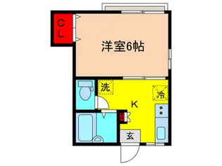 稲荷台コ-ポA【1階】の間取り