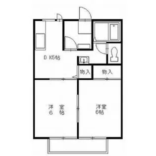 ひまわり E【1階】の間取り