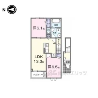 アルモニー【2階】の間取り