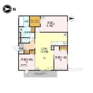 VILLACALMA【3階】の間取り