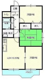 サンライズマンション鈴川【3階】の間取り