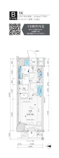 メインステージ三ノ輪WEST【9階】の間取り
