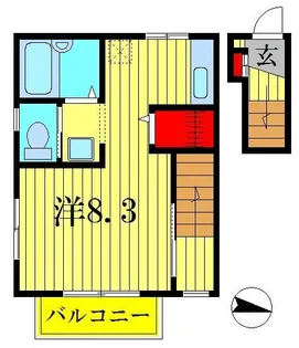 TKDパステルハイム【2階】の間取り