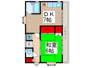 高師アパート【2階】の間取り