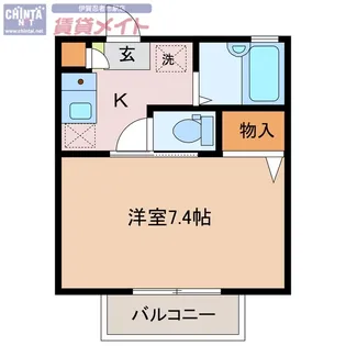 ハイツGWP【1階】の間取り
