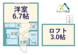 ヒルズ庚台【2階】の間取り