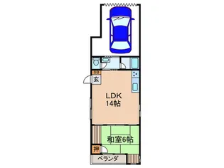 宮城ビル【1階】の間取り