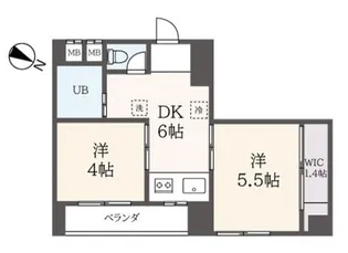 カドラーマンション【5階】の間取り