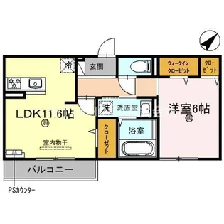 フローリッシュ【1階】の間取り
