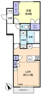 ヘーベルトール津田沼【2階】の間取り