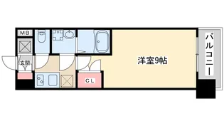 WGB江坂【4階】の間取り