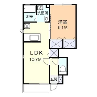 フィオーレC棟【1階】の間取り