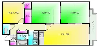 ハイグレード志紀【3階】の間取り