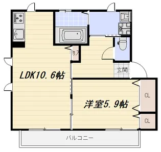グリーンヒル佐江戸【1階】の間取り