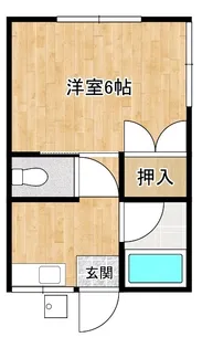 メゾンドルージュII【1階】の間取り