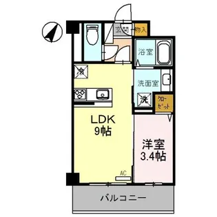 グランアネシス金澤【4階】の間取り