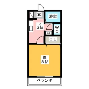 サンポートKE1【1階】の間取り