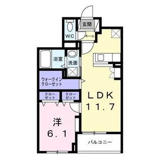 カーサ コロレ【2階】の間取り