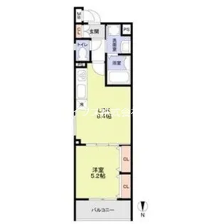 フォレストクリエオーレ城垣町壱番館【3階】の間取り