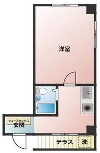 KOSMY岡山【1階】の間取り