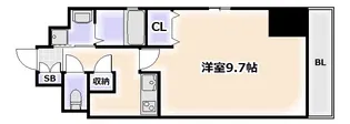 エスライズ難波【3階】の間取り