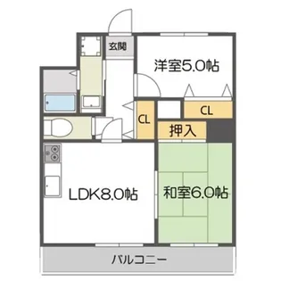 ピンリーブルII【3階】の間取り