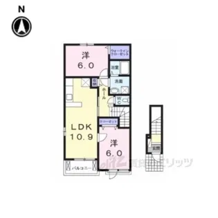カーサ・エテルナ【2階】の間取り
