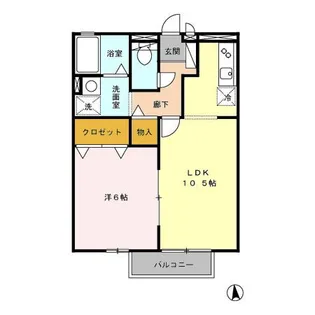 ルミエール花立 B棟【2階】の間取り