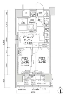 アイルプレミアム池袋ノルド【9階】の間取り