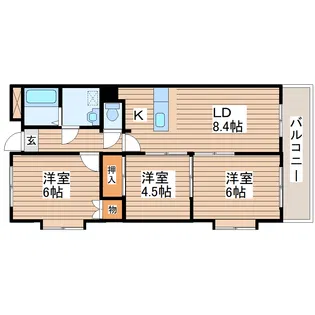 小林ハイツ【1階】の間取り