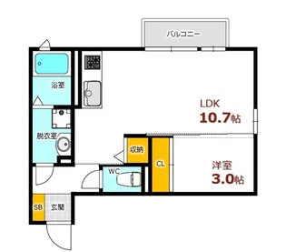 ブルートップ【2階】の間取り