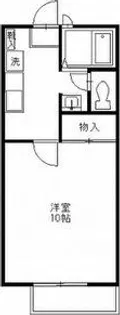 今泉コーポB【1階】の間取り