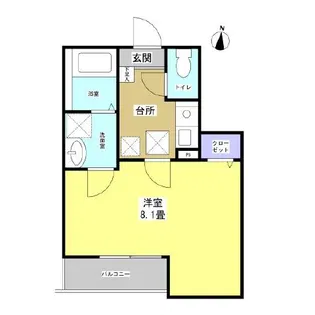 クレフラスト浜松医大前【1階】の間取り