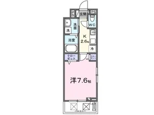 ララ・ハイレジデンス【1階】の間取り