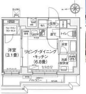 アイルイムーブル浅草【10階】の間取り