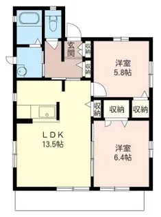 ボヌール本郷台【1階】の間取り