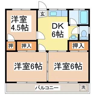 コーポフェニックス【1階】の間取り