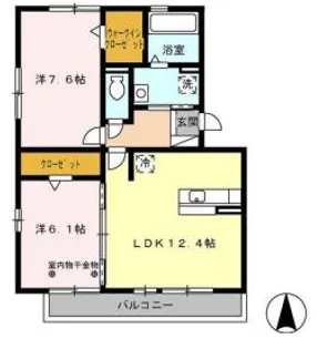 パークハイツ【3階】の間取り