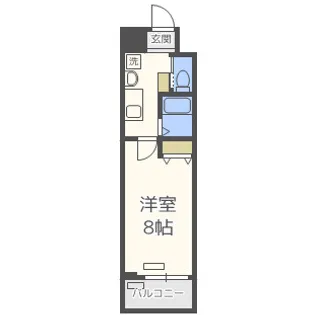 アドバンス難波ウインズ【5階】の間取り