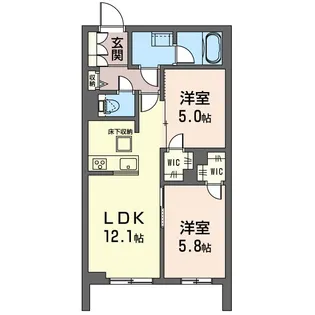 桜テラス【2階】の間取り