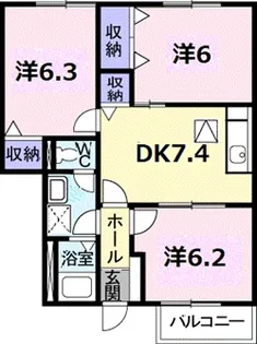 エモーション21【1階】の間取り