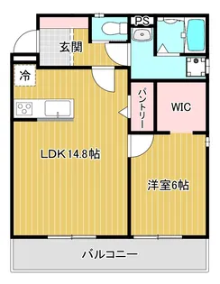 カヌレ【2階】の間取り