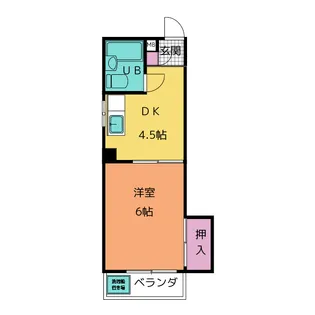 ドミール昭和【4階】の間取り