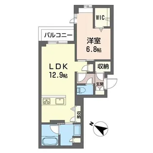ウィズプラス東川口【2階】の間取り