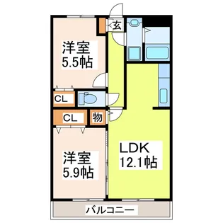 リバティゾーン【1階】の間取り