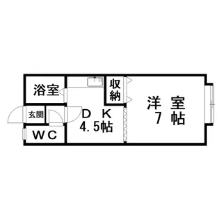 ハウスルピナス【1階】の間取り